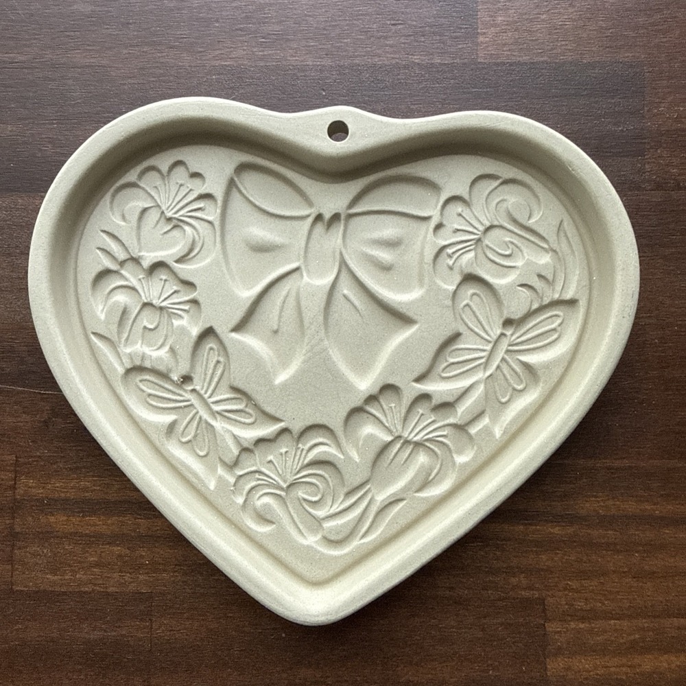 New Pampered Chef 2003 SUMMER WREATH Stoneware Cookie Mold